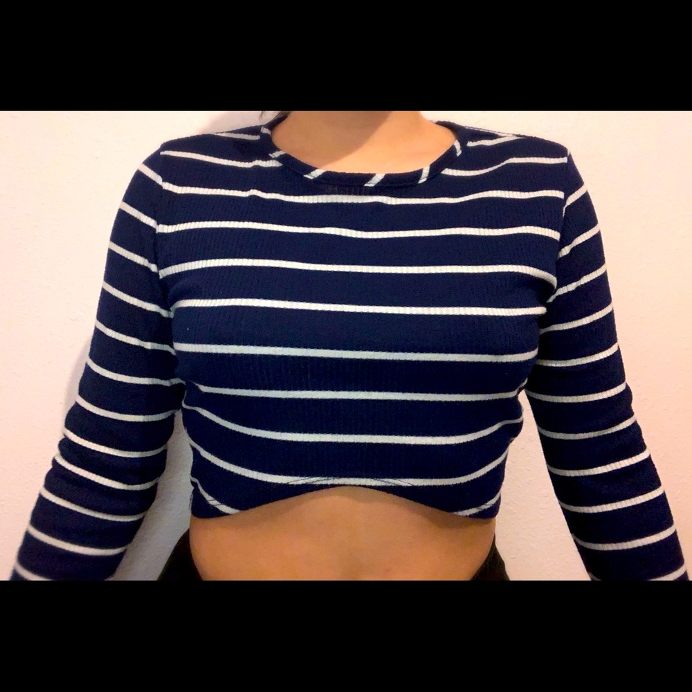 Long sleeve crop top